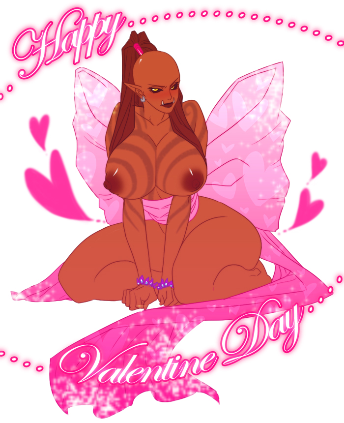 antimo dark-skinned_female dark_skin female garrosh_hellscream orc orc_(warcraft) orc_female rule_63 solo solo_female valentine's_day world_of_warcraft