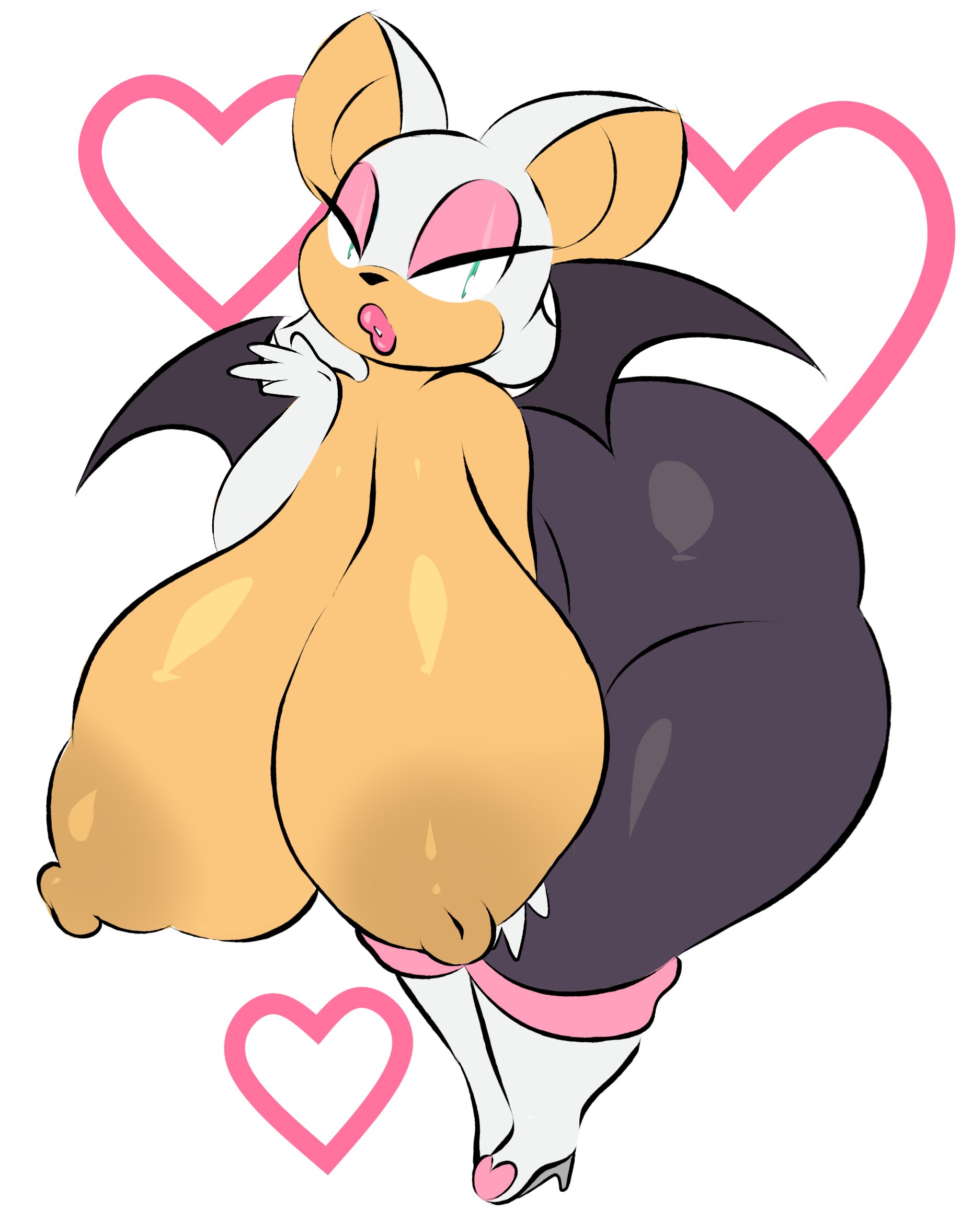 1girls, arizonathevixen, big boobs, big breasts, breasts, female, female only, furry, huge breasts, rouge the bat, sega, solo, sonic (series), tagme, thick thighs, wide hips