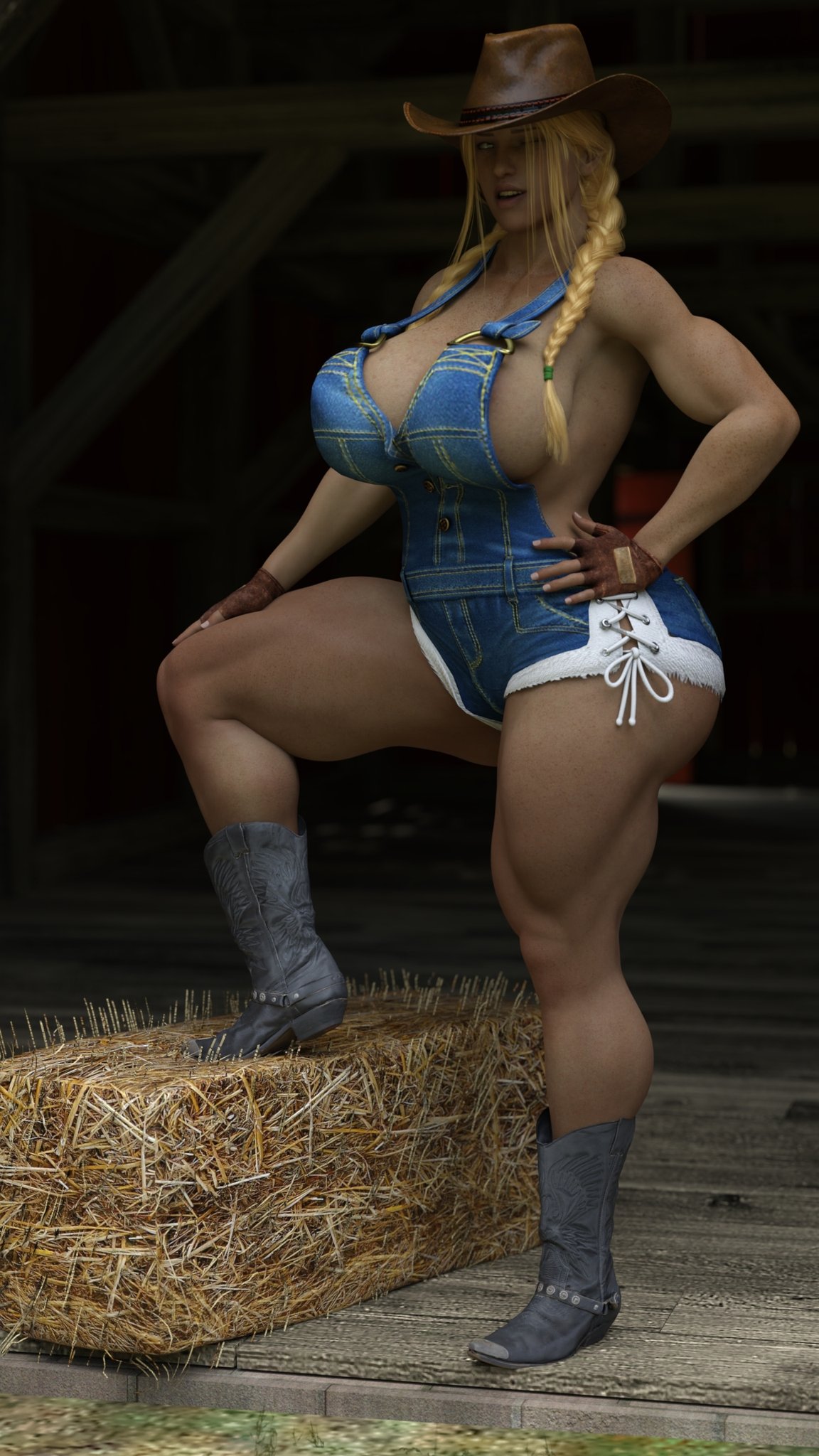 1girls 3d athletic athletic_female big_breasts breasts busty eyebrows eyelashes eyes fit fit_female hair hips hourglass_figure large_breasts legs light-skinned_female light_skin lips sgtbuck sheila_(sgtbuck) slushe_(website) thick thick_legs thick_thighs thighs toned toned_female wide_hips