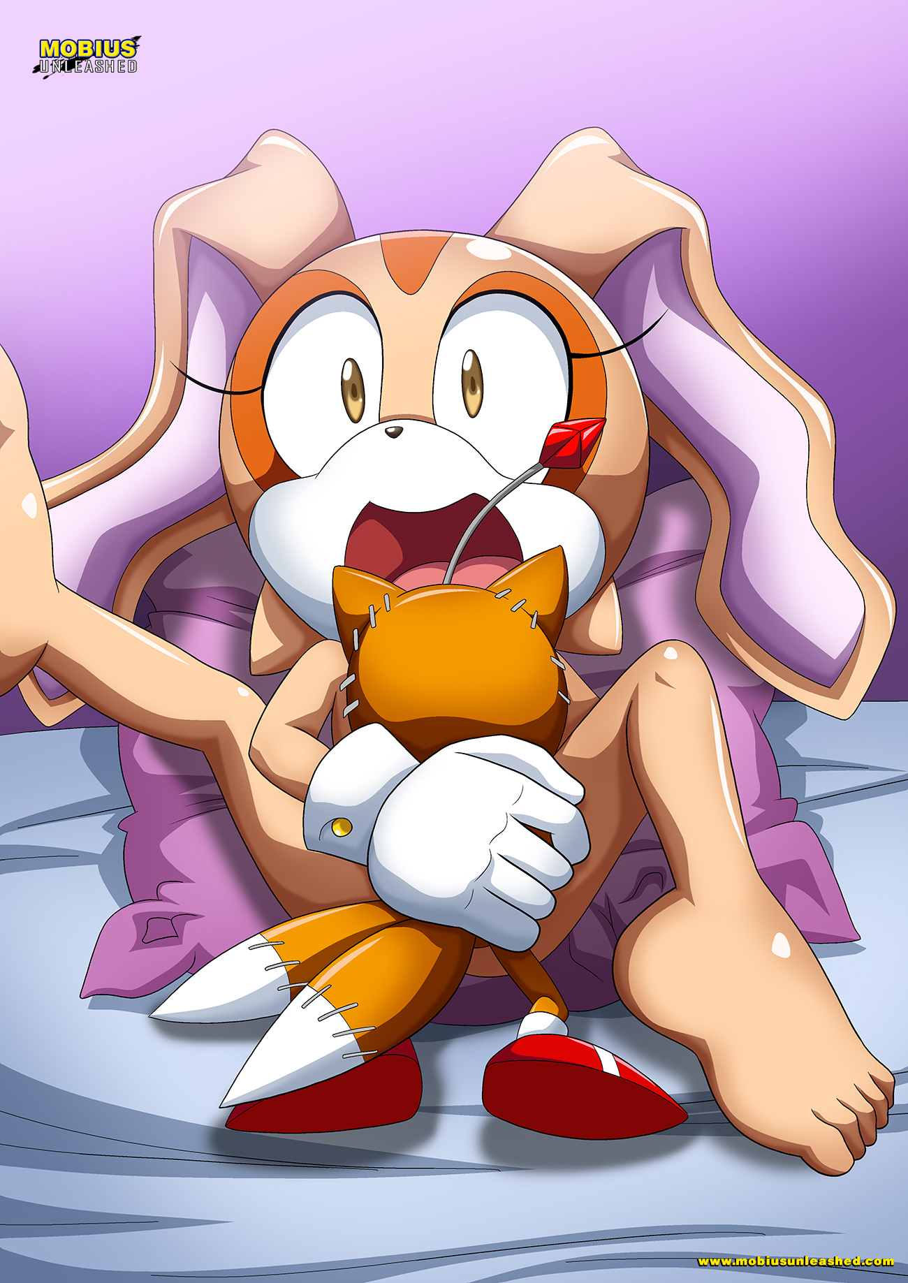1boy, 1girls, anthro, bbmbbf, cream the rabbit, doll, female, furry, implied rape, male, mobius unleashed, nude, palcomix, rabbit, sega, sonic (series), sonic the hedgehog (series), straight, tagme, tails doll, young