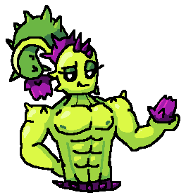 anthro anthro_only dusk_lobber_(pvz) eyeshadow genderswap_(ftm) male male_only palafinthe24th plantie plants_vs_zombies plants_vs_zombies_2:_it's_about_time rule_63