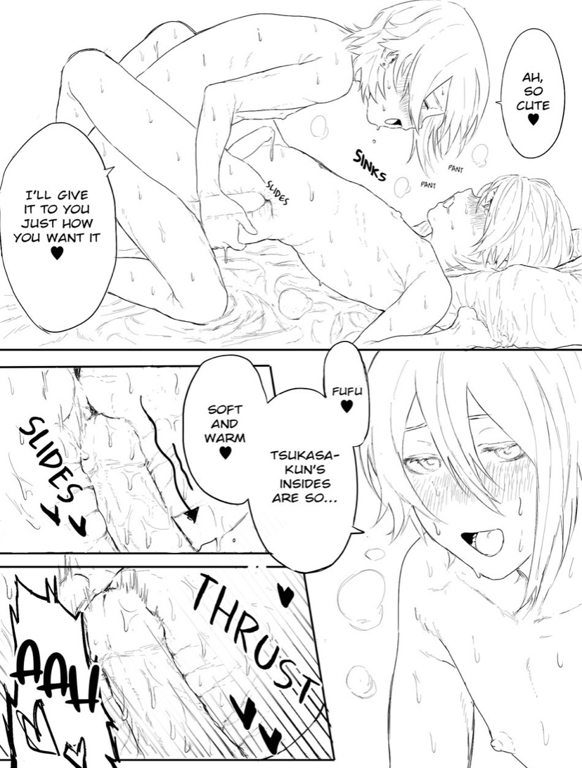anal, comic, gay, kamishiro rui, male, project sekai, ruikasa, tenma tsukasa, yaoi