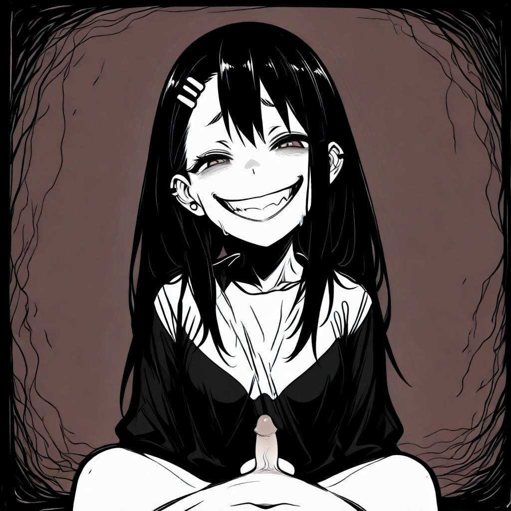 ai_generated creepy_smile hayase_nagatoro male penis please_don&#039;t_bully_me,_nagatoro small_penis_humiliation smile smiling tiny_penis