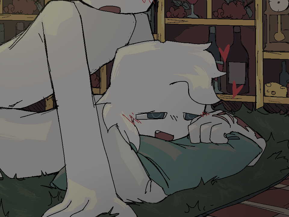 2boys 2d 2d_(artwork) anal_sex bed blush_lines from_behind gay happy heart male male_only nude original_character pillow_hug prone_bone roblox roblox_avatar robloxian scars self_upload smile tagme white_skin yawned_beef