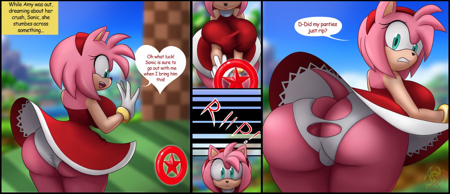 1girls, aged up, amy rose, anthro, ass, ass cleavage, ass crack, ass focus, ass window, bending over, bent over, big ass, big breasts, big butt, bottom heavy, breasts, bubble ass, bubble butt, butt crack, fat ass, fat butt, female, furry, hedgehog, hourglass figure, huge ass, huge breasts, huge butt, long ears, looking back, panties, ripped clothing, roga14, sega, sideass, sonic (series), sonic the hedgehog (series), tearing open bottoms, thick ass, thick thighs, torn clothes, torn open bottoms, underass, wardrobe malfunction, wide hips
