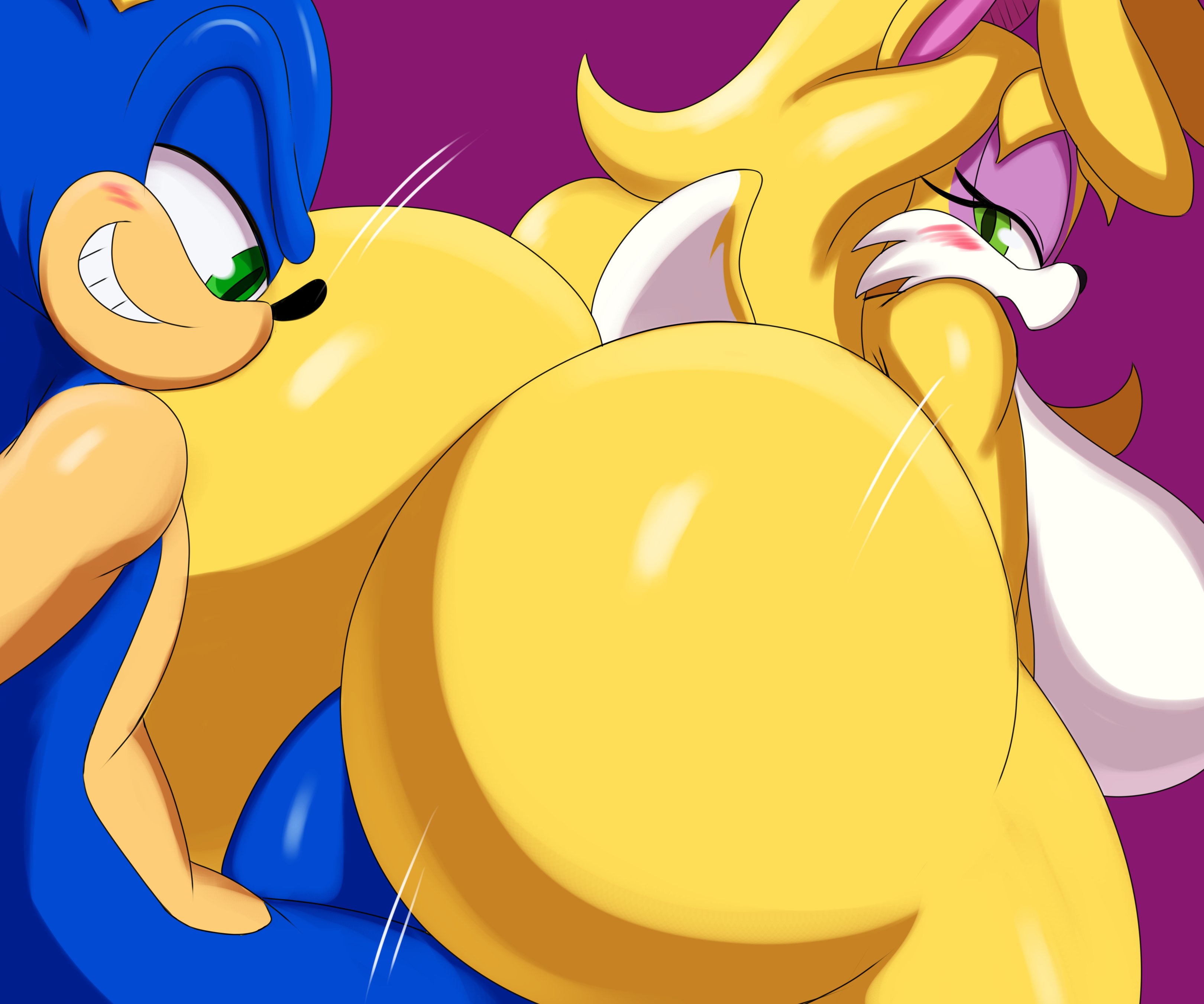 1boy, 1girls, ambiguous penetration, anthro, archie comics, ass, bent over, big ass, big breasts, big butt, breasts, bubble ass, bubble butt, bunnie rabbot, fat ass, female, hedgehog, huge ass, huge butt, lagomorph, large ass, long hair, looking back, male, mechspazer, nude, nude female, nude male, penis, rabbit, rabbit girl, sex, sonic (series), sonic the hedgehog, sonic the hedgehog (archie), sonic the hedgehog (comics), sonic the hedgehog (series), thick ass, thick thighs