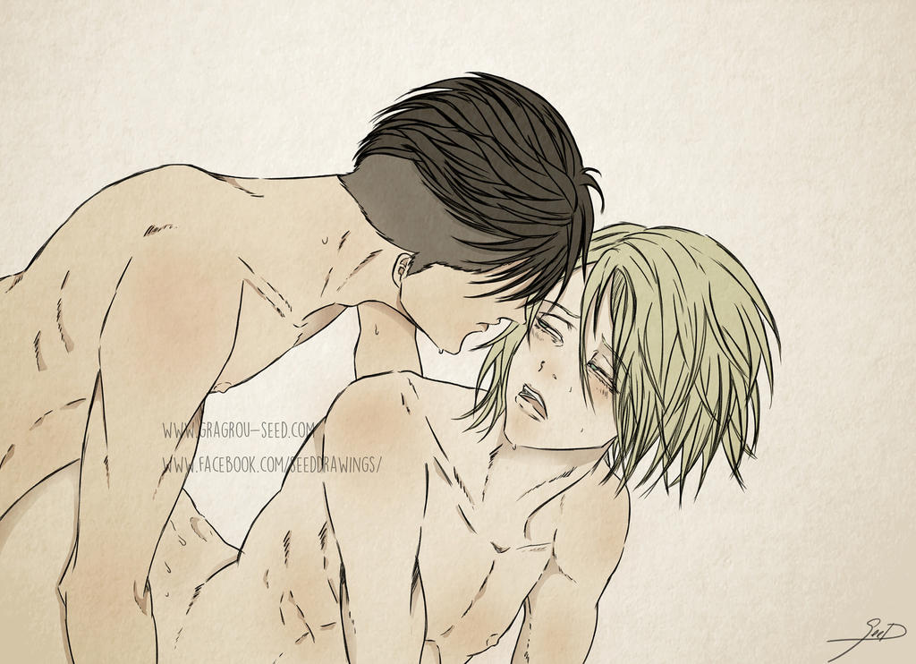 blonde_hair male_only otabek_altin seed_comix tagme yaoi yuri!!!_on_ice yuri_plisetsky