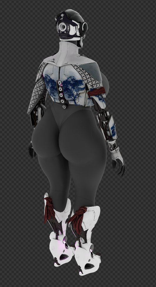 ada-1 anthro big_ass big_breasts breasts bubble_butt destiny_(game) exo female huge_ass mask qzk_forte robot thick_thighs wide_hips