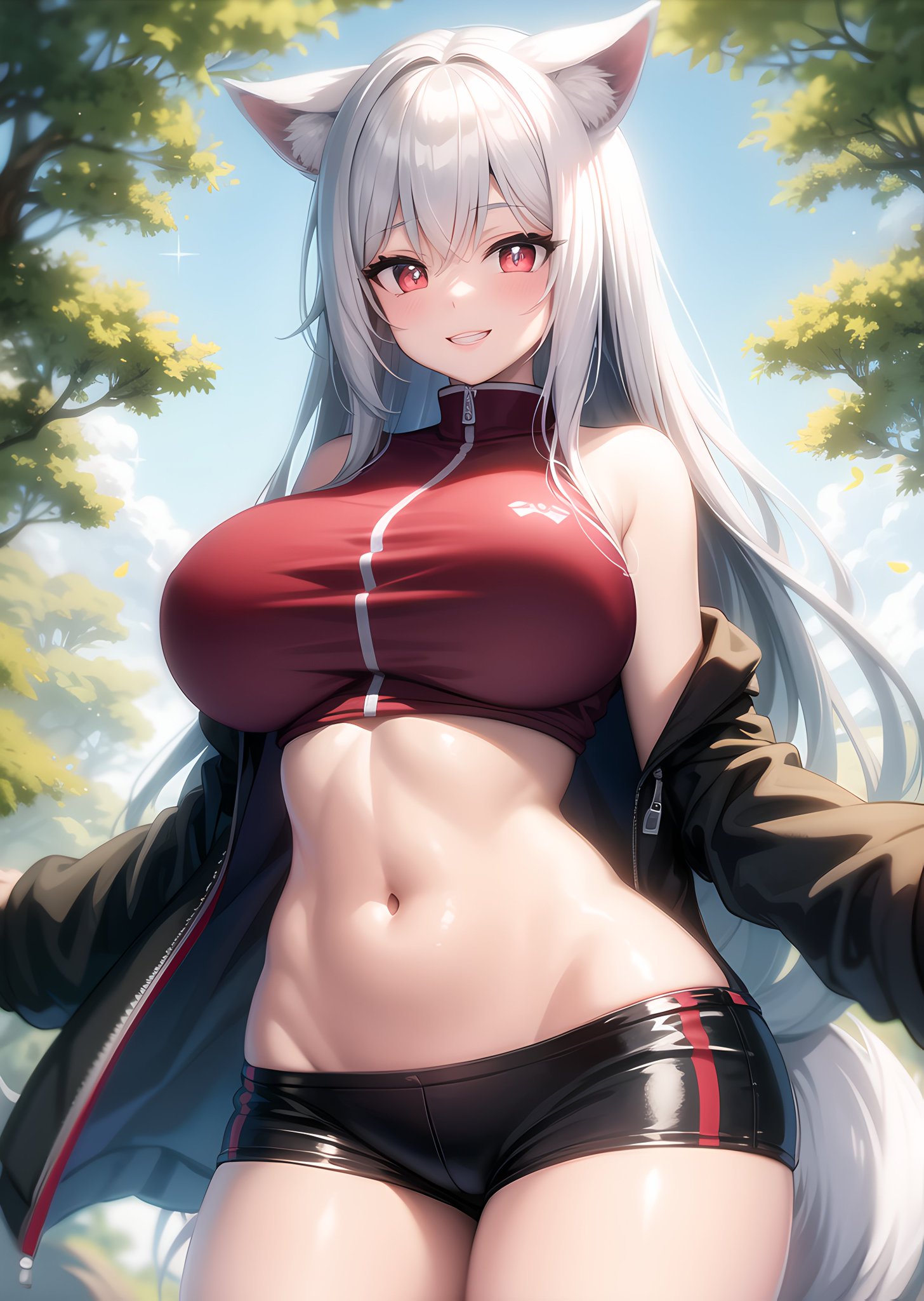 1girls, ai generated, curvaceous, curvy, curvy body, curvy female, curvy figure, female, hi res, long hair, red eyes, seductive eyes, seductive look, stable diffusion, white hair