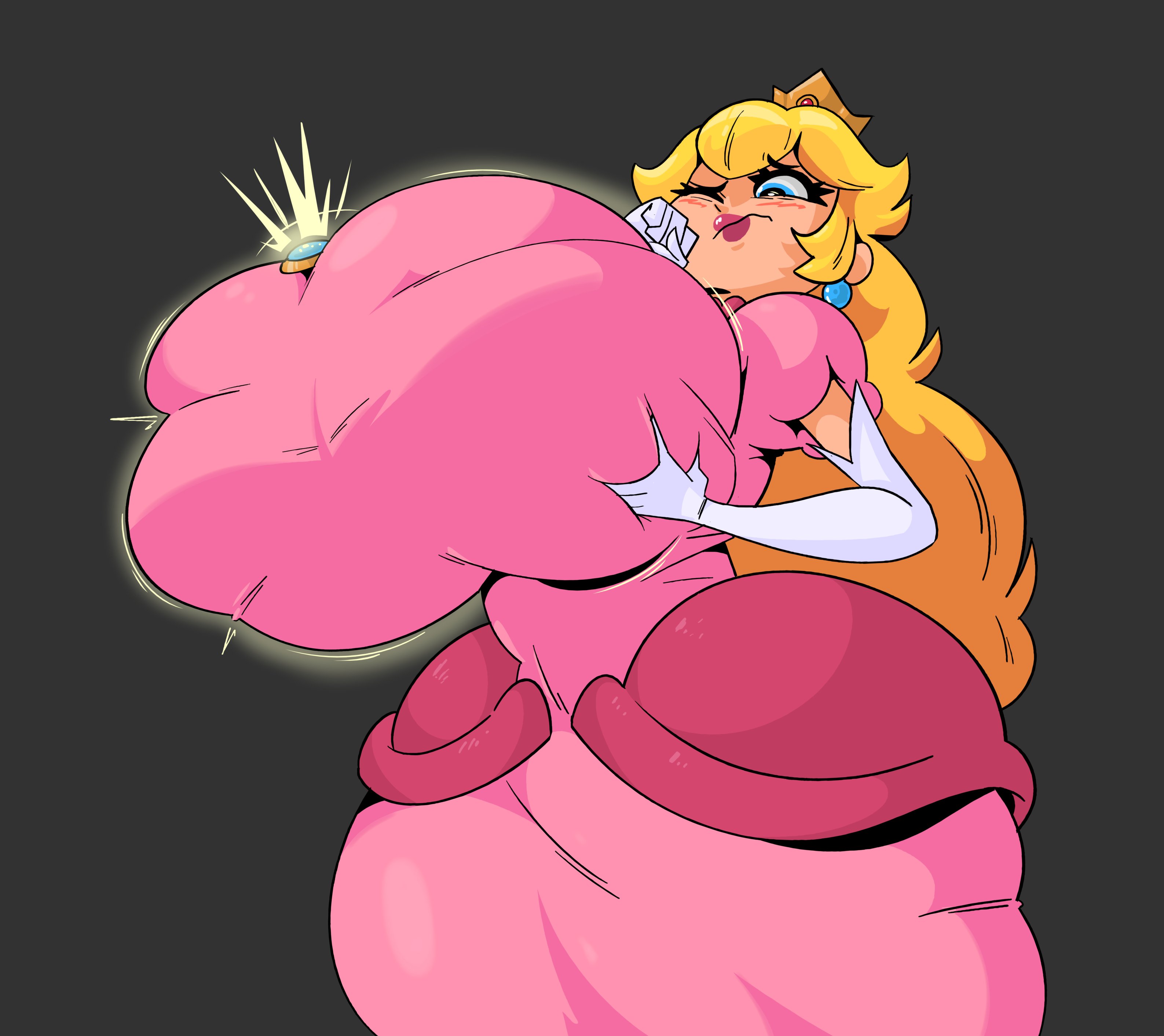1girls, 2023, big breasts, blonde hair, breast expansion, breast growth, breast growth (enlargement), breasts, breasts bigger than head, expansion, female, female only, huge breasts, large breasts, mario (series), massive breasts, nintendo, princess, princess peach, tagme, thick, top heavy, wide hips, wolfafterhours
