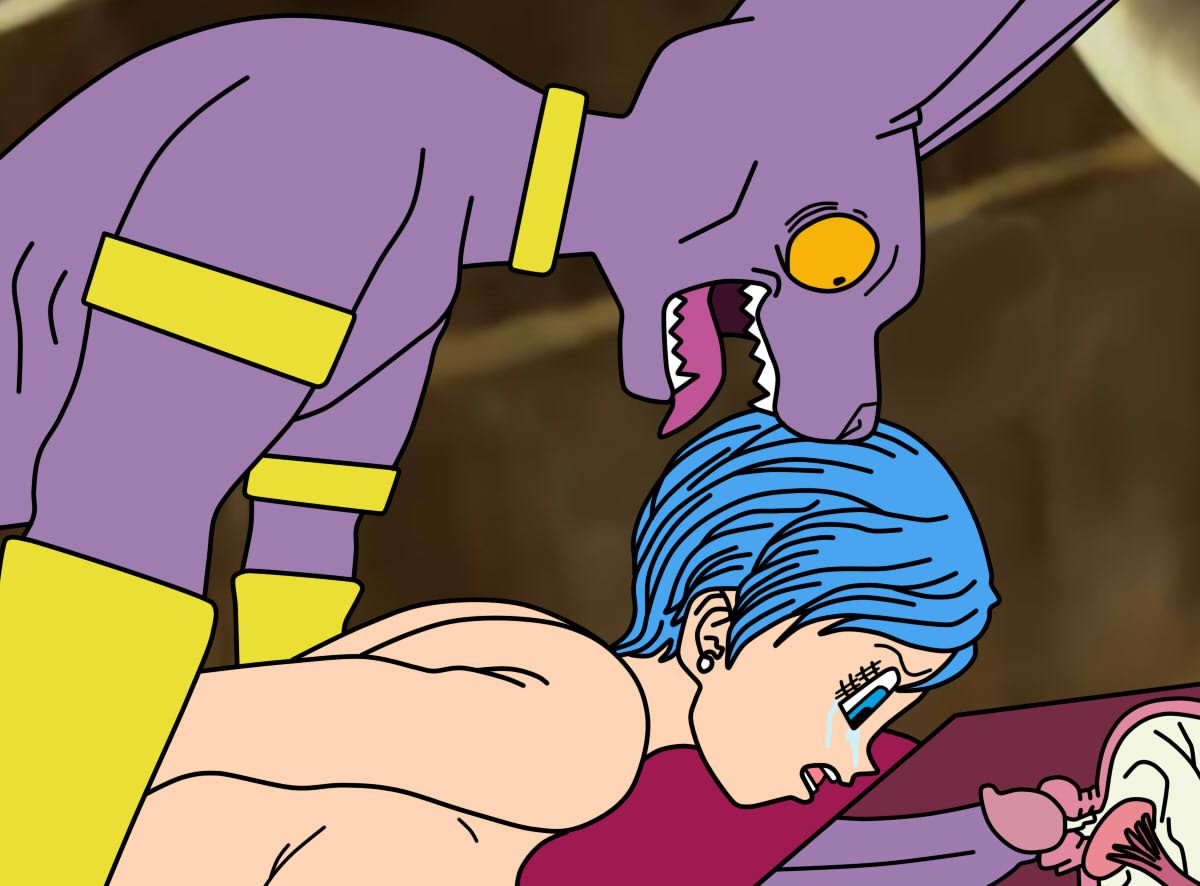 1boy 1girls 2019 anthro anthro_on_human ass beerus blue_eyes blue_hair bulma_briefs cum cum_in_pussy cum_inside deep_penetration dragon_ball dragon_ball_super female furry internal male nude open_mouth penetration penis prone_bone setthh98 sex shocked short_hair straight tears x-ray