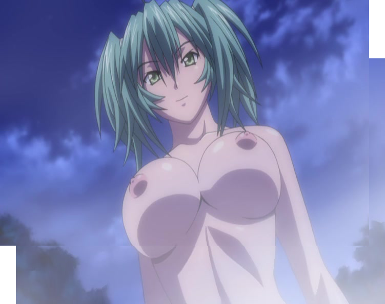 2008 big_breasts breasts completely_naked completely_naked_female completely_nude completely_nude_female dark_skin dutch_angle female female_focus female_only forest green_eyes green_hair ikkitousen ikkitousen_great_guardians large_breasts long_hair naked naked_female night night_sky nipples nude nude_female ryofu_housen screencap screenshot steam stitched twintails