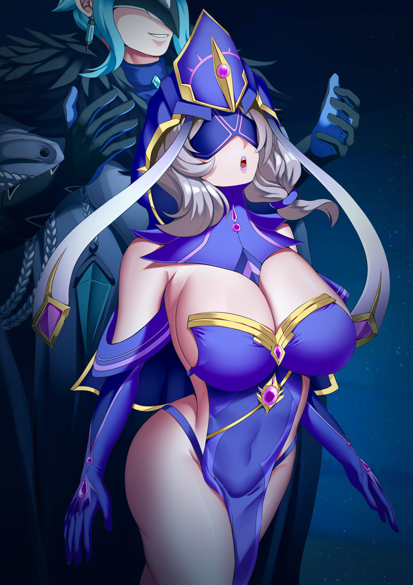 ass, brainwashing, breasts, dottore (genshin impact), fatui mirror maiden (genshin impact), female, genshin impact, haryudanto, large ass, large breasts, lips, lisa (genshin impact), mind control, thick thighs, wide hips