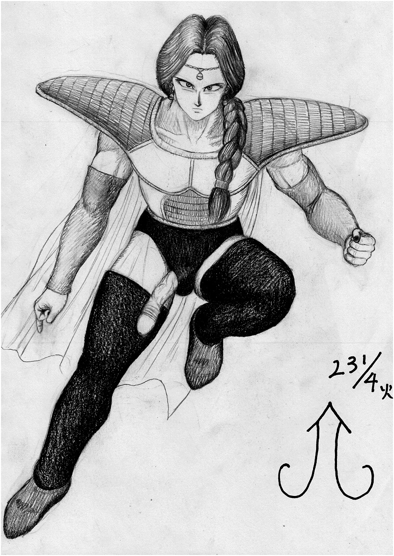 dragon_ball dragon_ball_z male male_only monochrome solo tagme traditional zarbon