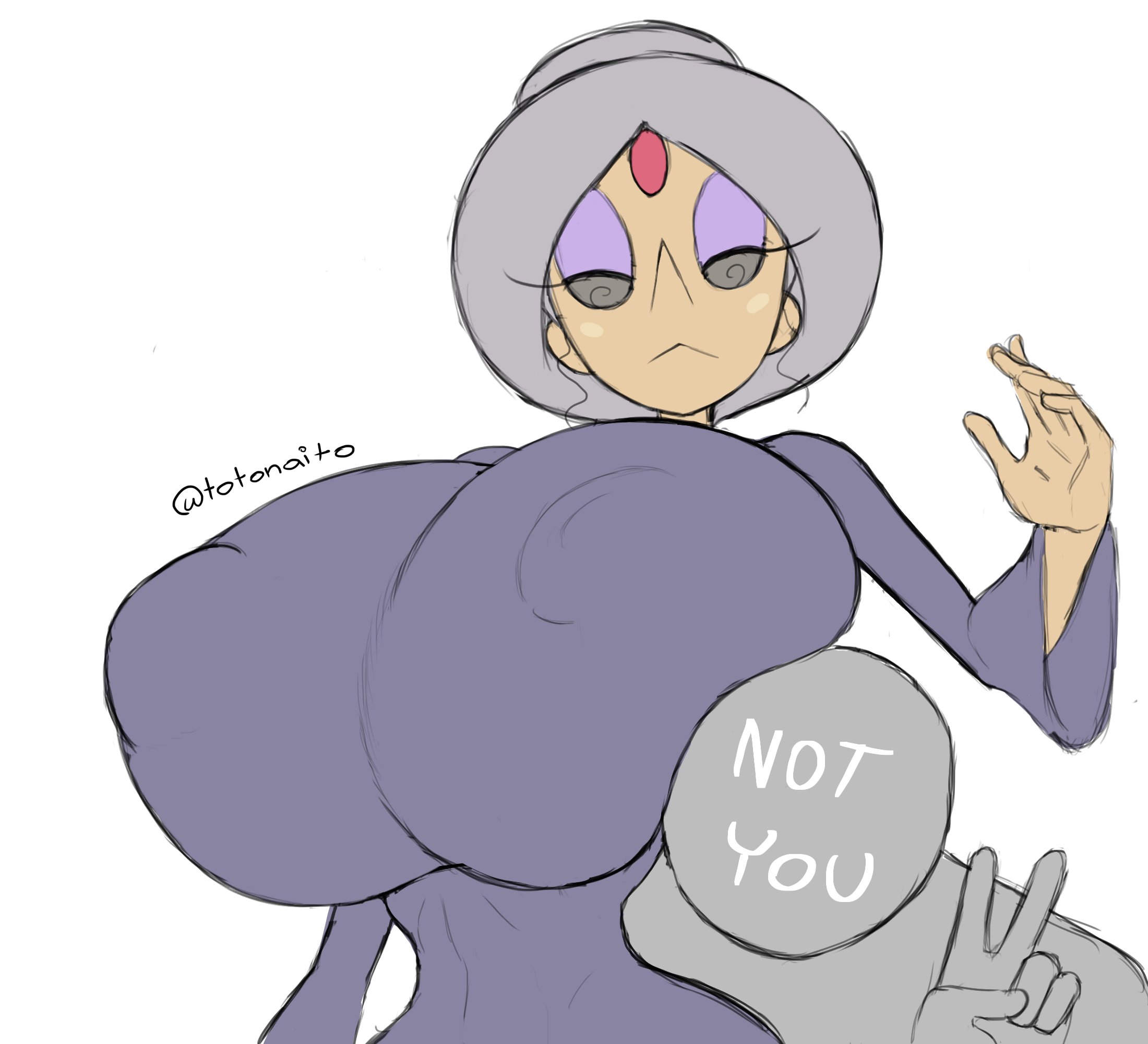 anon, big breasts, breast squish, breasts, breasts bigger than head, female, huge breasts, letonia (totonaito), massive breasts, round breasts, self insert, thin waist, tight clothes, tight clothing, totonaito