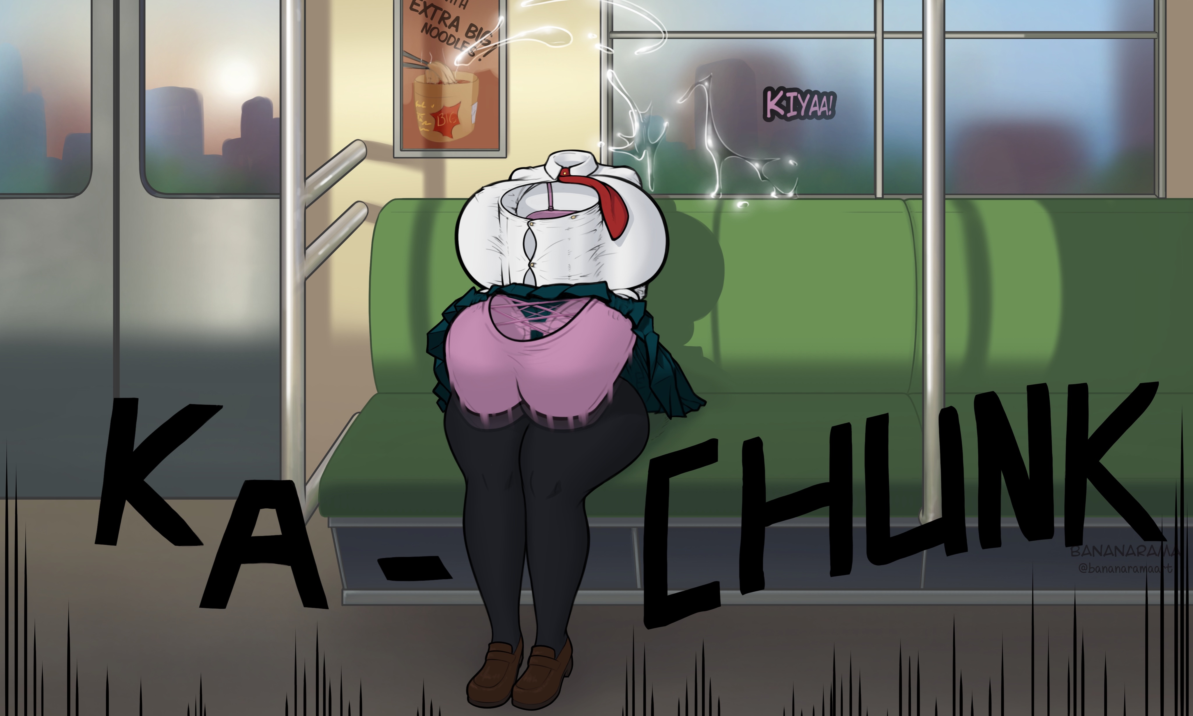 1futa, alternate version at source, autopaizuri, balls, balls bra, bananarama (artist), bimbo, breasts, clothed, clothing, dialogue, english text, erection, erection under clothes, female, foreskin, fully retracted foreskin, futa only, futanari, gigantic balls, gigantic penis, gigantic testicles, hagakure tooru (invisible), human, hyper, hyper bimbo, hyper breasts, hyper penis, intersex, invisible girl, invisible penis, large penis, more at source, mostly clothed, my hero academia, penis, precum, precum ejaculation, precum string, public, public exposure, retracted foreskin, sitting, solo, subway, testicles, text, tooru hagakure, tooru hagakure (invisible), uncircumcised, uncut