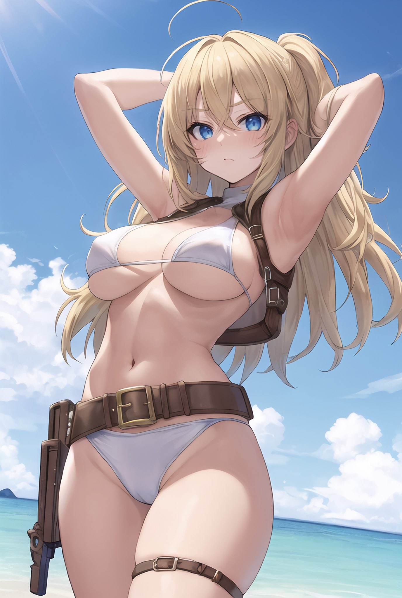 1girls, ai generated, bikini, curvaceous, curvy, curvy body, curvy female, curvy figure, female, female focus, female only, hi res, high resolution, original, original character, seductive look, stable diffusion, stuffyai, voluptuous, voluptuous female