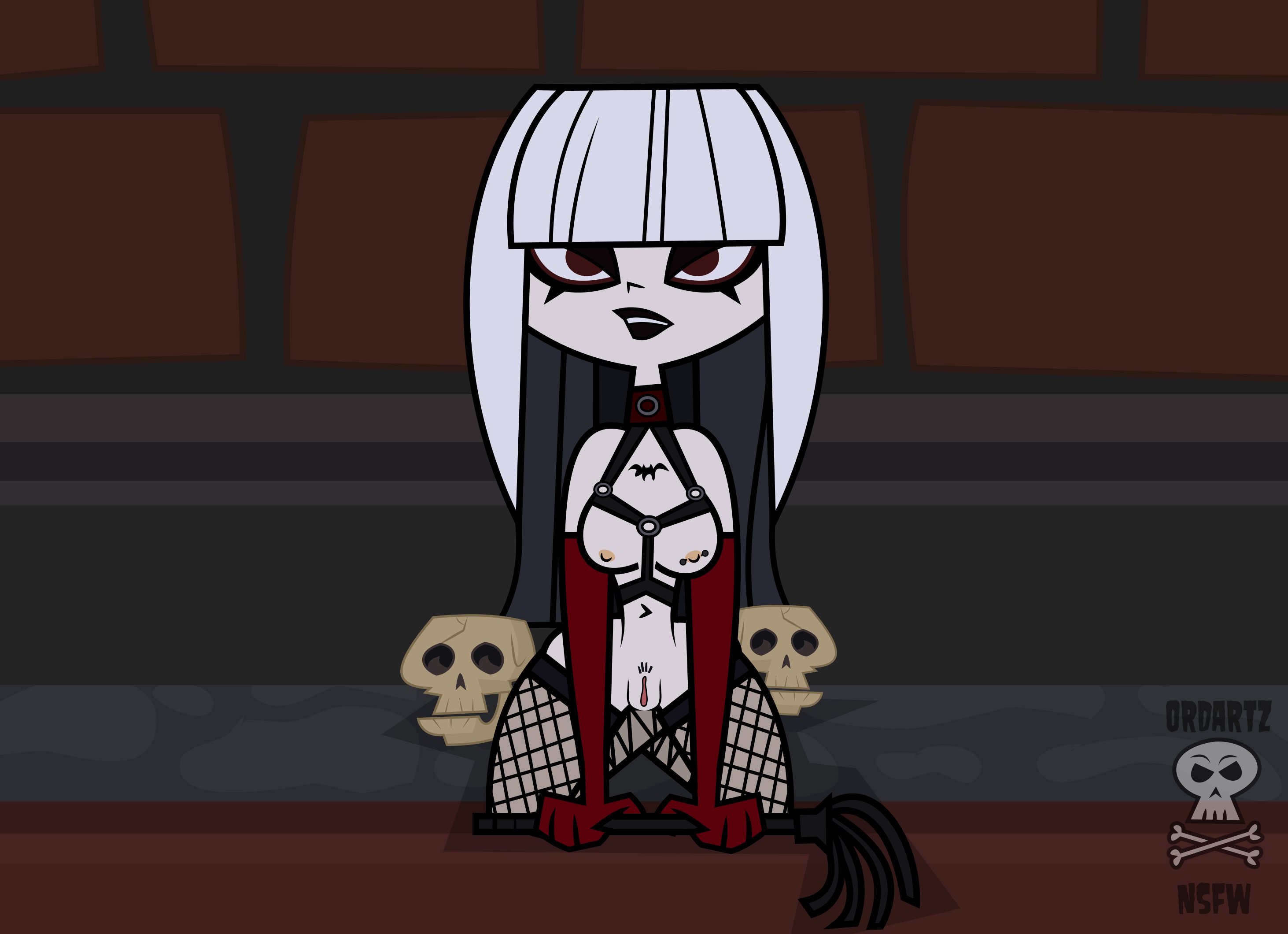 1girls, 2022, accurate art style, crimson (tdi), dominatrix, female, female focus, female only, mr. ordz, the ridonculous race, total drama island