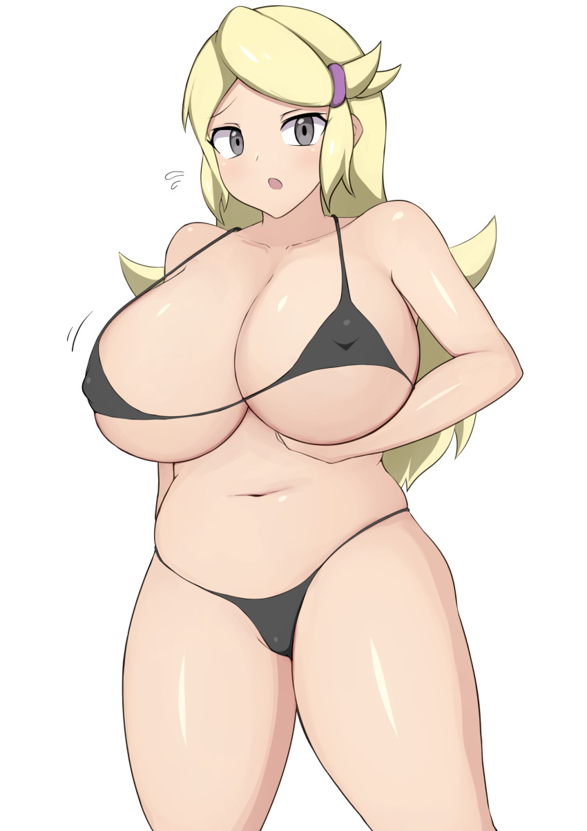 2022 ace_trainer_(pokemon) ace_trainer_(pokemon_xy) astrid_(pokemon) bikini black_bikini black_swimsuit black_swimwear blonde blonde_female blonde_hair blonde_hair_female game_freak grey_eyes jaga334 looking_at_viewer nintendo npc_trainer pokemon pokemon_xy swimsuit swimwear