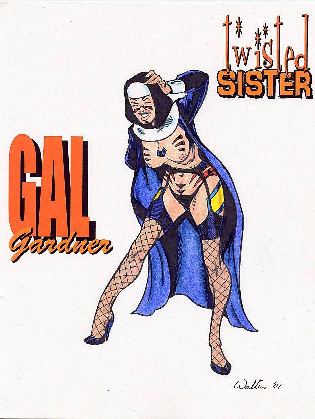 1girls 2001 adam_walters breasts_out dc female female_only fishnets gal_gardner guy_gardner human human_only light-skinned_female light_skin nun nun's_habit rule_63 solo solo_female stockings tebra warrior