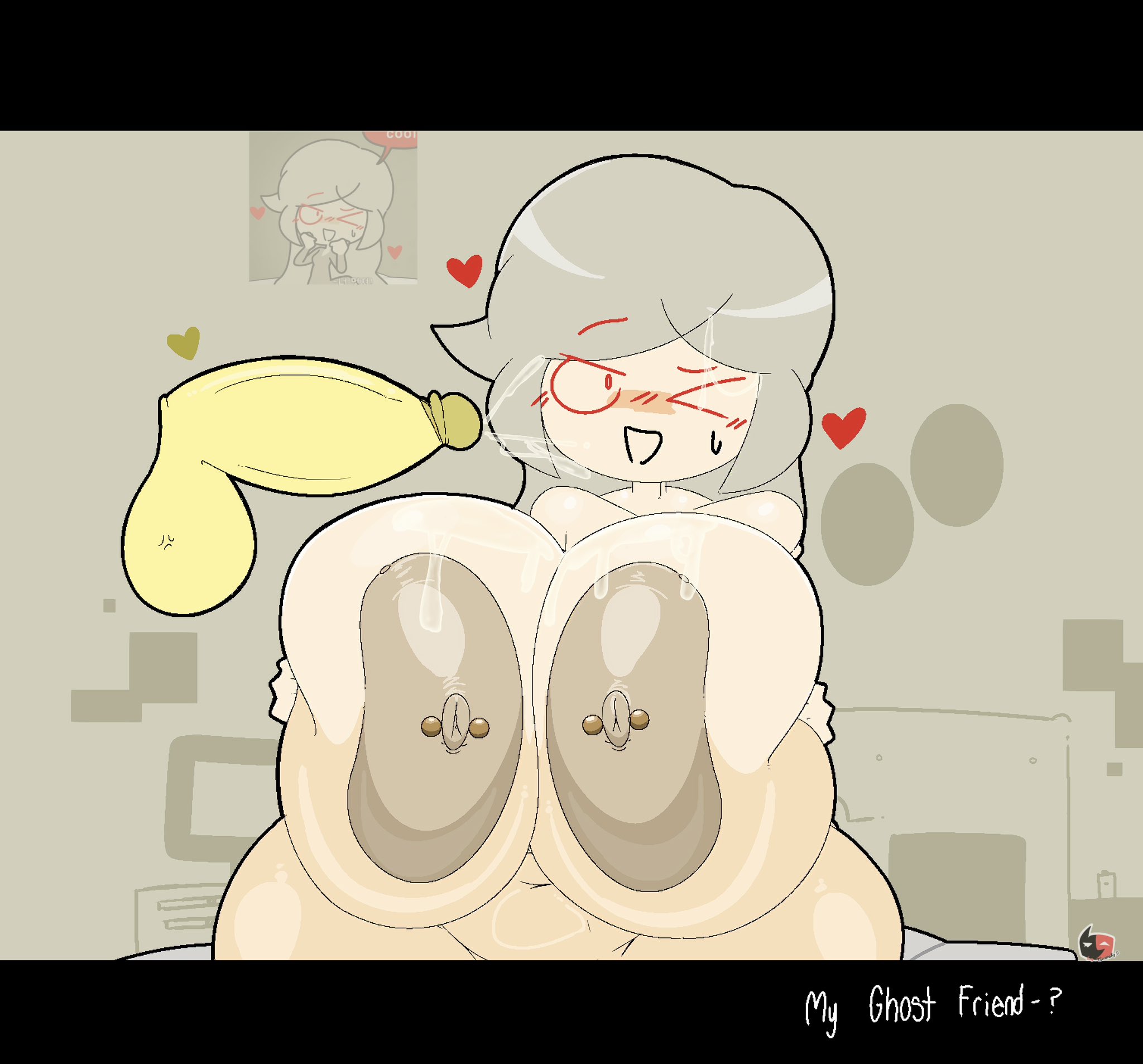 copysky777, huge breasts, lafreakysky, my ghost friend, nipple piercing, susie