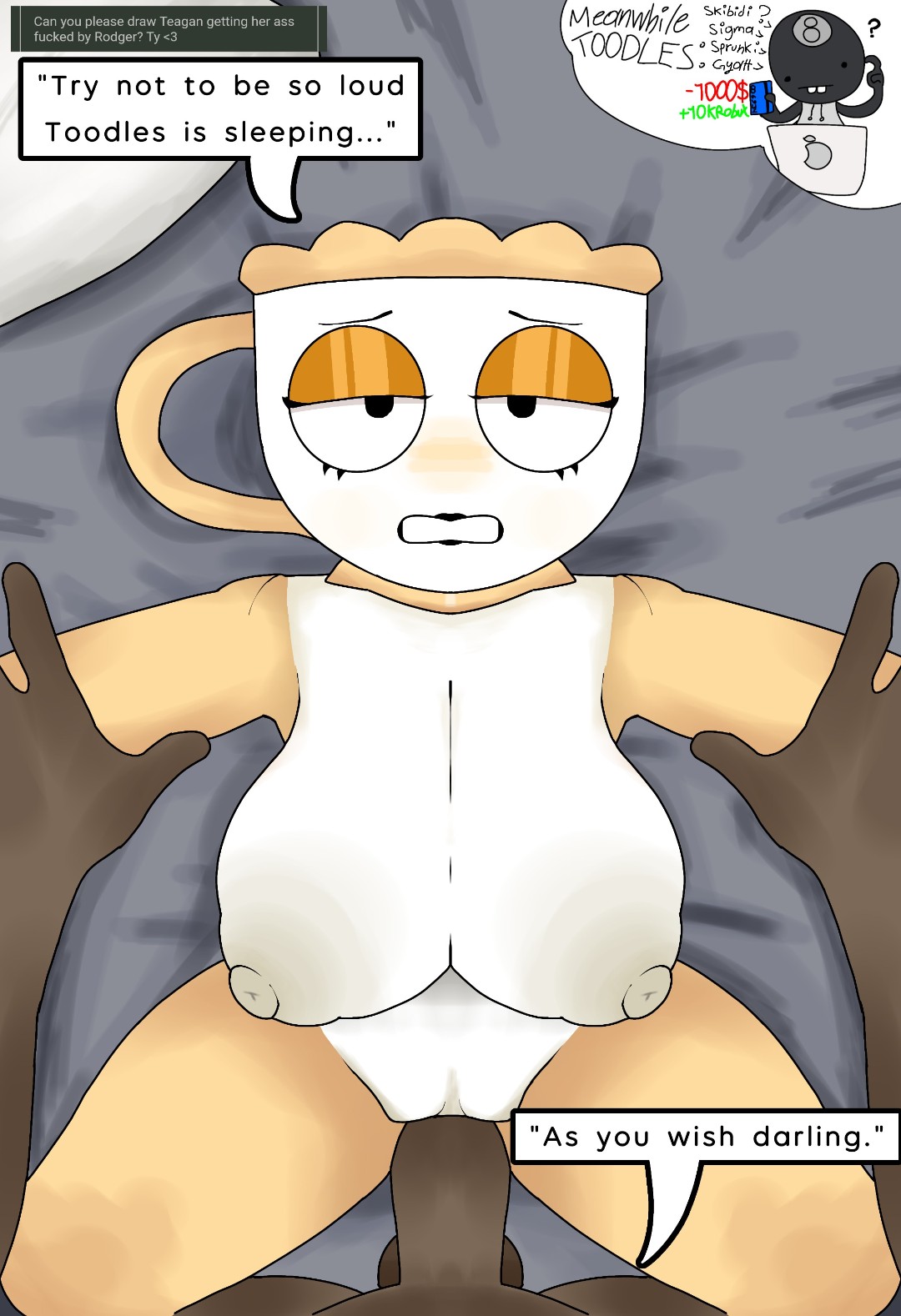bed, big ass, big breasts, dandy's world, dandys world, dandysworld, ipad, naked, naked female, roblox, roblox game, rodger, rodger (dandy's world), rough, rough sex, teagan, teagan (dandy's world), toodles (dandy's world)