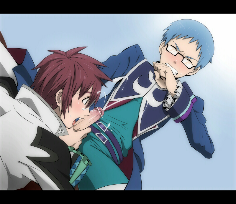 2boys asbel_lhant cumshot fellatio hubert_ozwell incest oral tales_of_(series) tales_of_graces yaoi