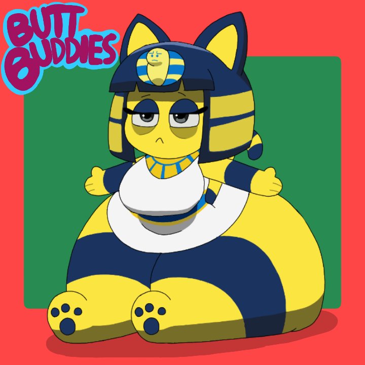 2023 animal_crossing ankha ankha_prime_(user3345) big_ass breasts bubble_butt female furry huge_ass tagme user3345