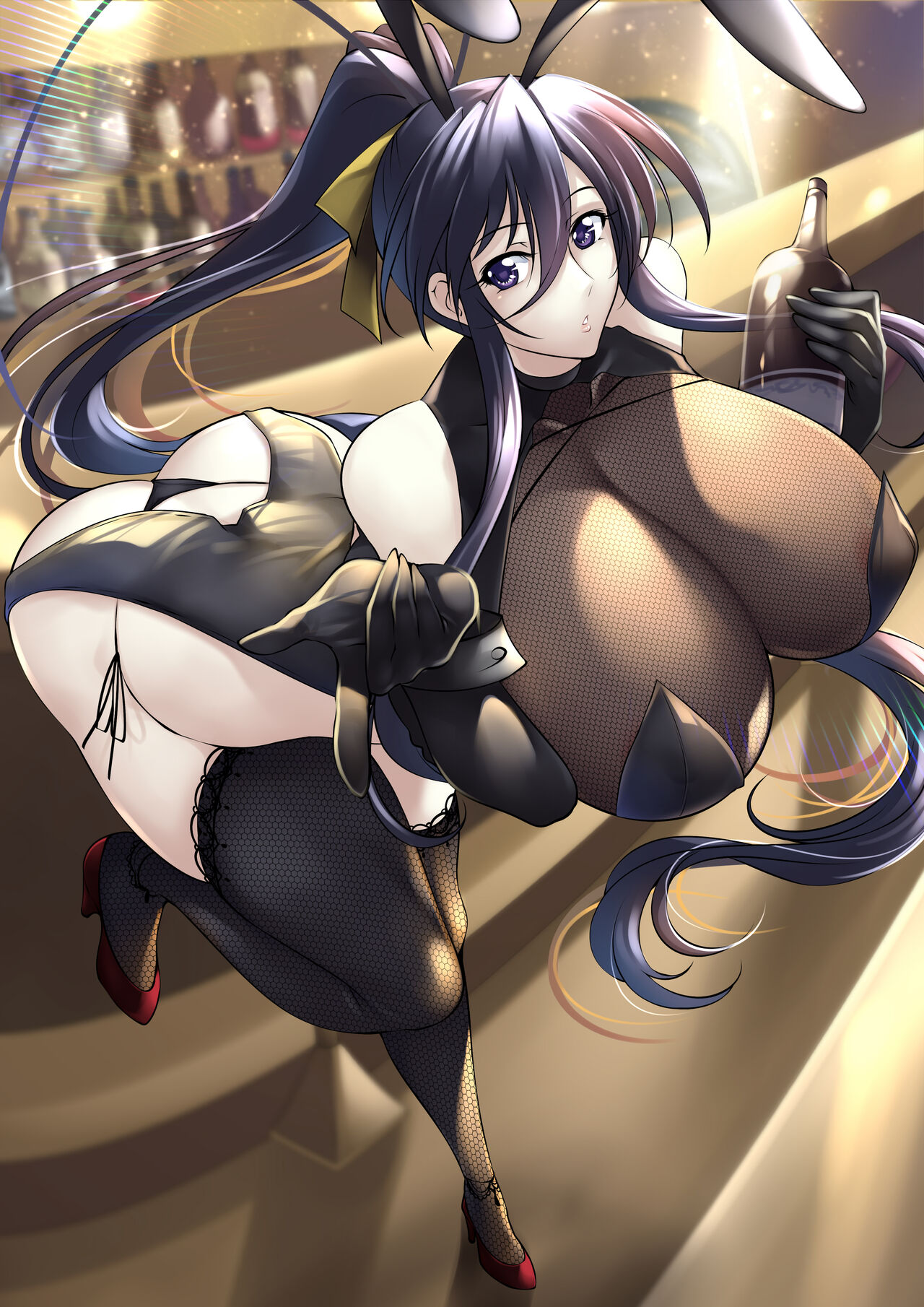 1girls, akeno himejima, big breasts, breasts, female, haganef, high school dxd, solo