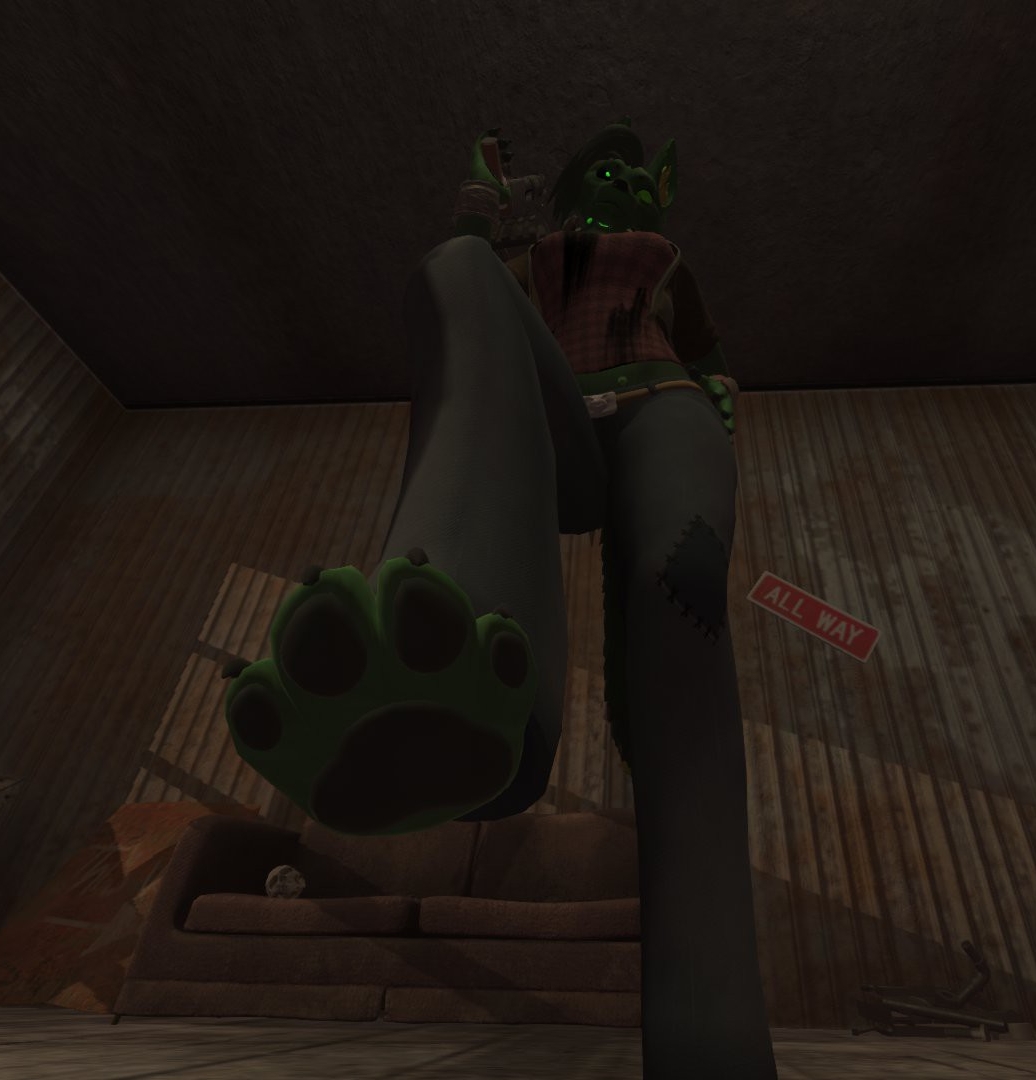 3d 3d_(artwork) bethesda_softworks breasts canid canine canis clothing elysium_avatars fallout feet female foot_fetish foot_focus foot_lick foot_play forced girly gun lance_the_lich lich licking mammal pawpads paws post-apocalyptic questionable_consent raider_(fallout) ranged_weapon tongue tongue_out undead weapon wolf