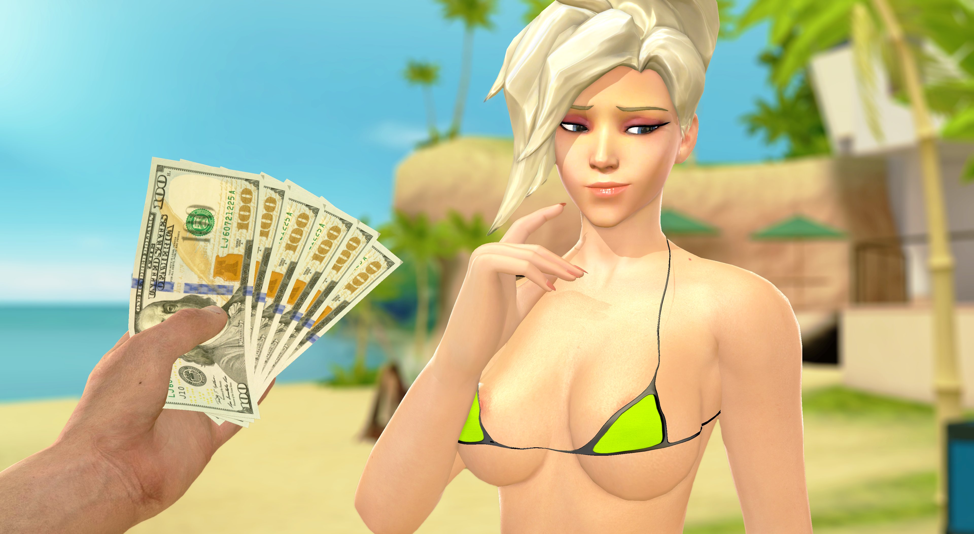 3d, beach, female, highres, imminent sex, male, mercy, overwatch, overwatch 2, pov, prostitution, rwt4184, source filmmaker