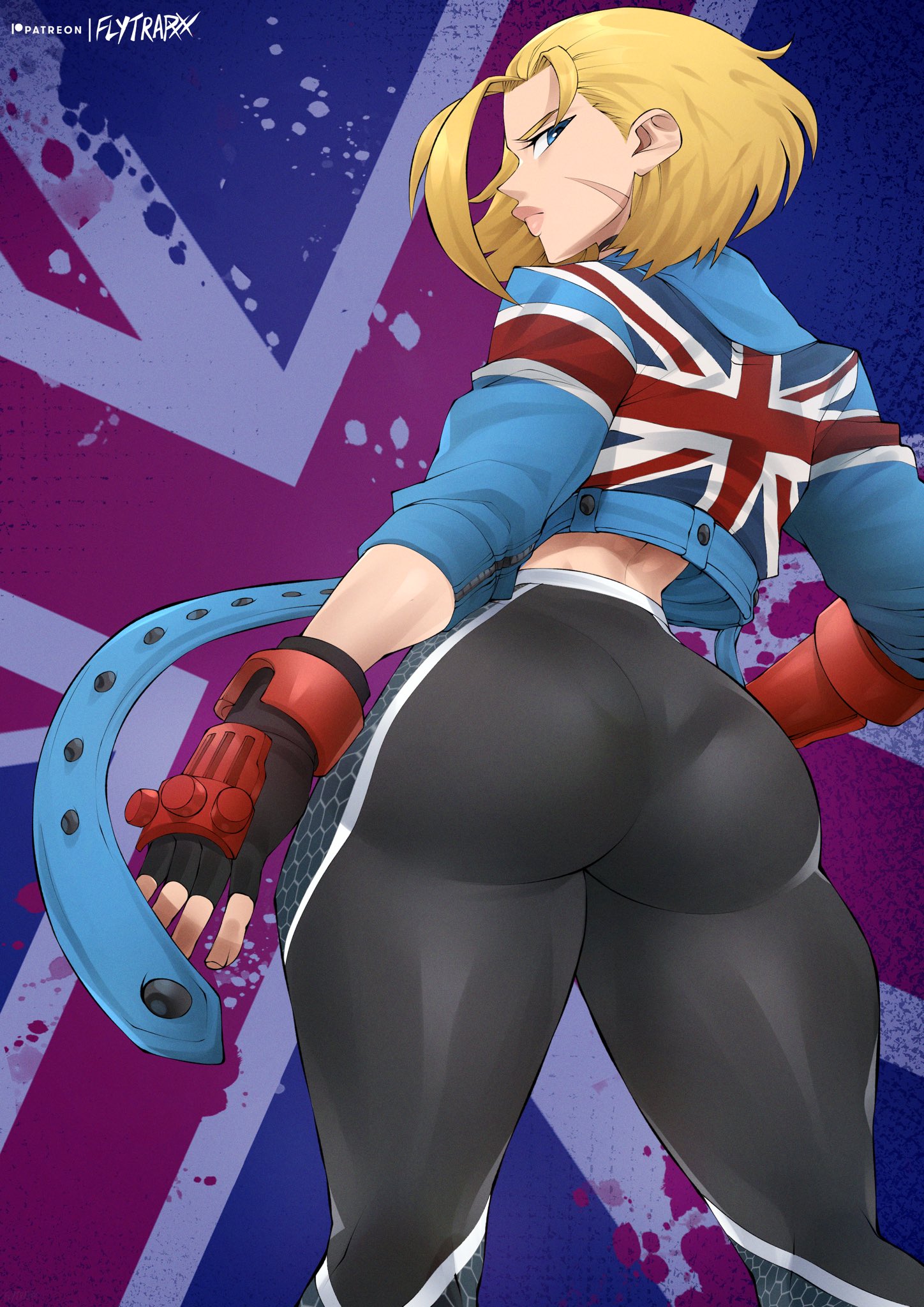 1girls, ass, big ass, big butt, bubble ass, bubble butt, cammy white, capcom, fat ass, fat butt, female, female only, flytrapxx, fully clothed, huge ass, huge butt, solo, street fighter, street fighter 6, thick ass, thick thighs, union jack