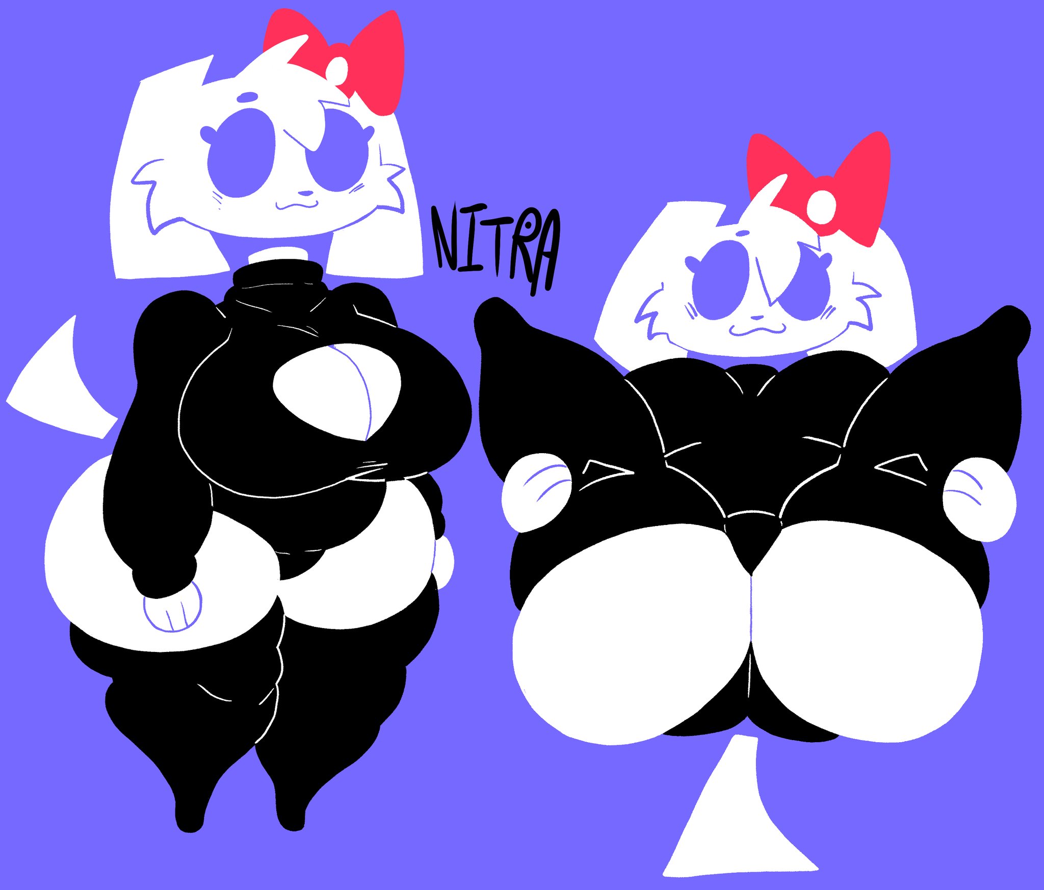 ass, big ass, big breasts, breasts, bubble ass, bubble butt, clyde (discord), discord, discord (app), dork boi, female, furry, huge ass, lewd dorky, no outlines