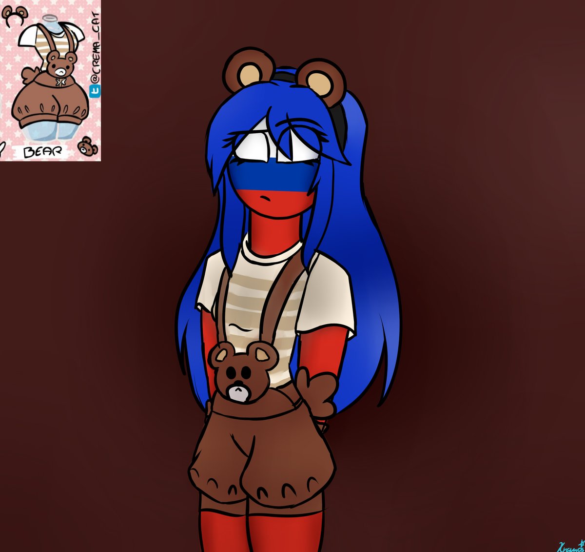 bear_girl countryhumans countryhumans_girl female russia_(countryhumans) safe xramos