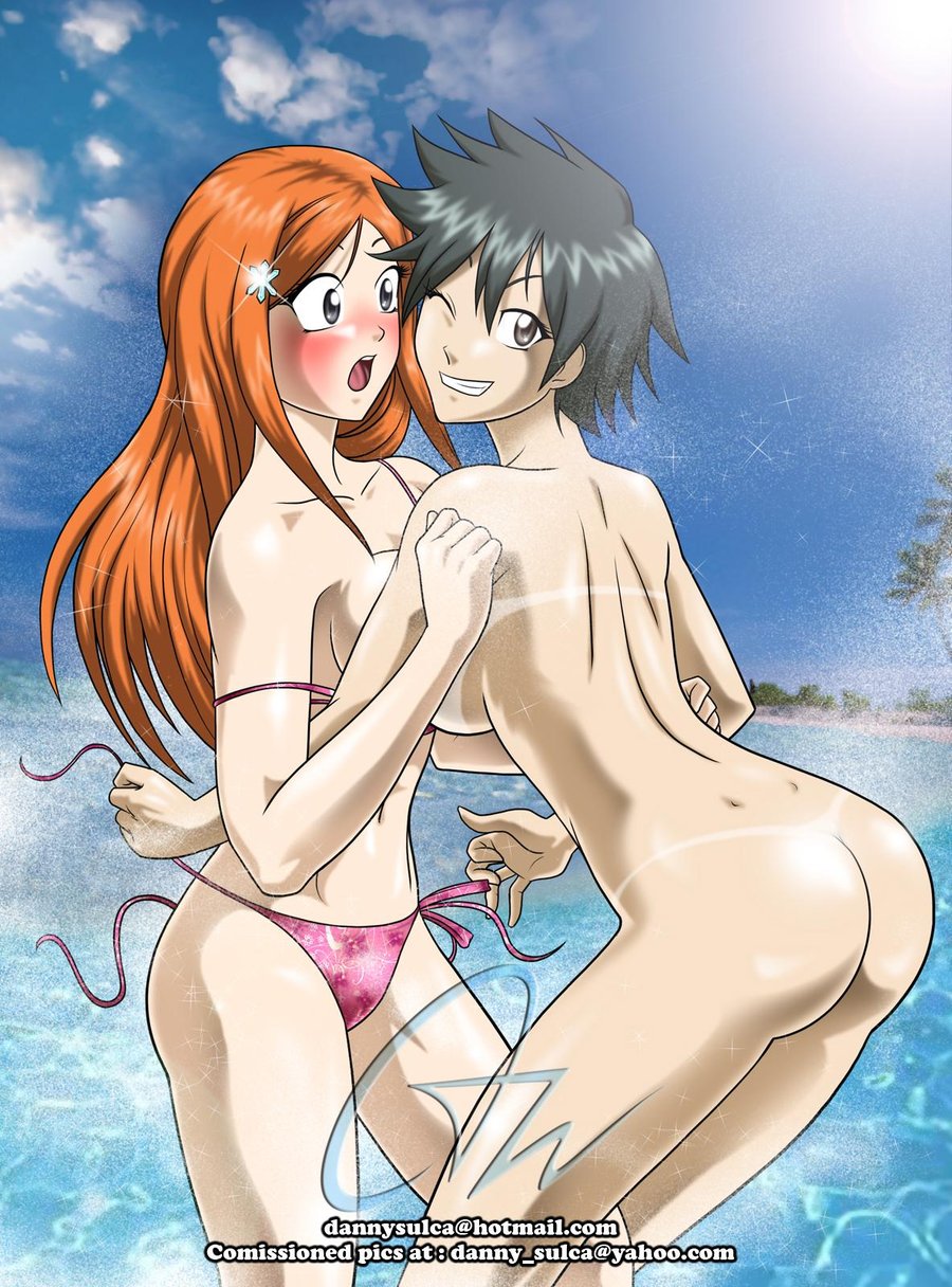 adun arisawa_tatsuki ass bleach inoue_orihime naked nude swimsuit tagme tatsuki_arisawa yuri