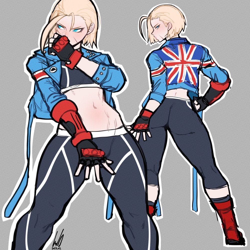 1girls, 2023, ass, babo, big ass, big butt, blonde female, blonde hair, blue eyes, cammy white, female, female only, fingerless gloves, fit, fit female, fully clothed, ginseng (artist), gloves, pose, posing, scar, scar on face, scarred, scarred face, solo, street fighter, street fighter 6, tagme, thick, thick ass, thick thighs, thighs, thin, tight clothes, tight clothing, tight pants, union jack