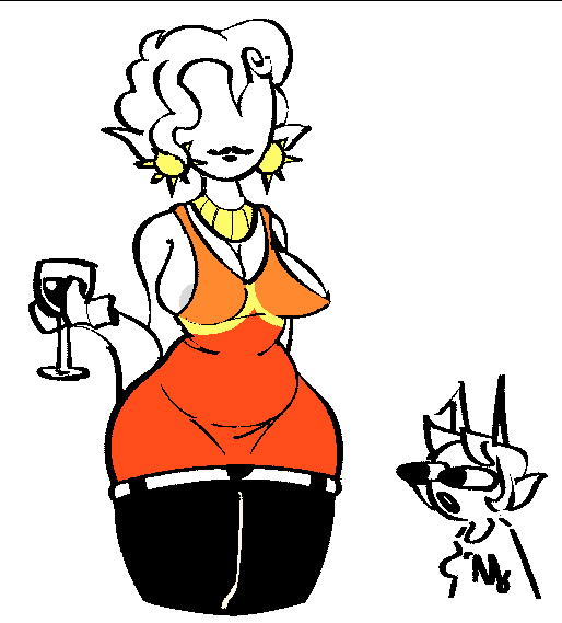 areola_peek black_lipstick breasts female female_only homestuck kanaya_maryam mom_lalonde ms_paint_adventures pog solo solo_focus white_skin xenopavilia