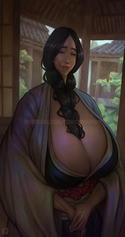 big_breasts bleach bleach:_the_thousand-year_blood_war fanart oppai tomoe_draws unohana_retsu