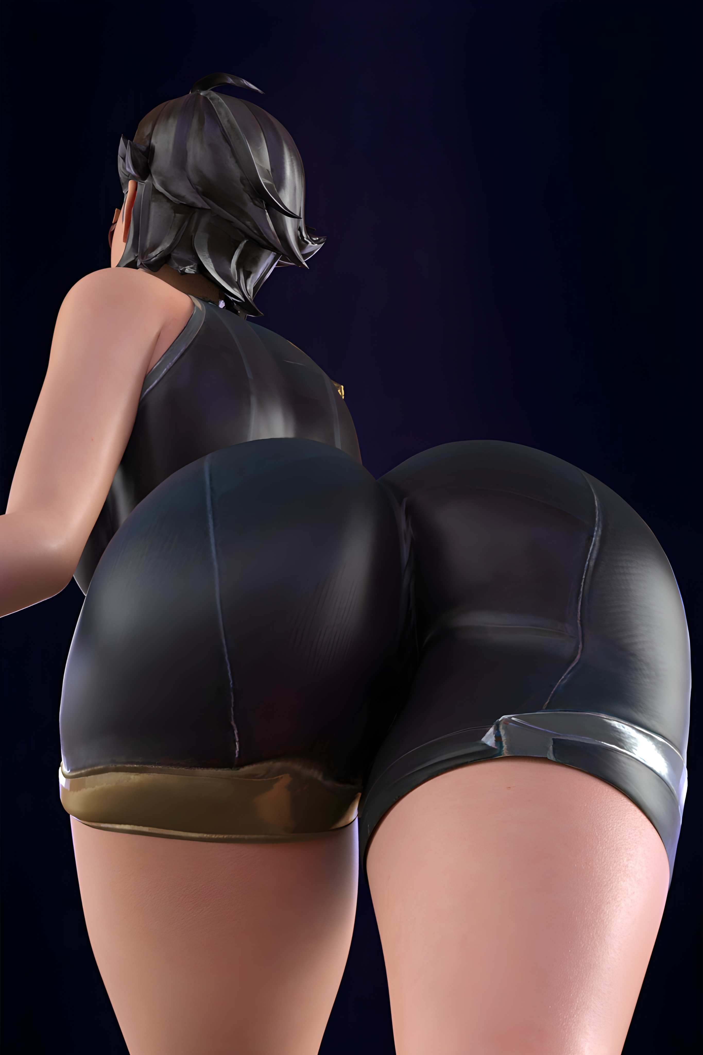 3d, ass, ass focus, big ass, bubble ass, bubble butt, butt focus, female, from behind, huge ass, huge butt, huge thighs, large ass, league of legends, light skin, light-skinned female, pants, riot games, round ass, round butt, sentinel vayne, shaohuu, solo, solo female, the ruined king saga, thick ass, thick thighs, vayne