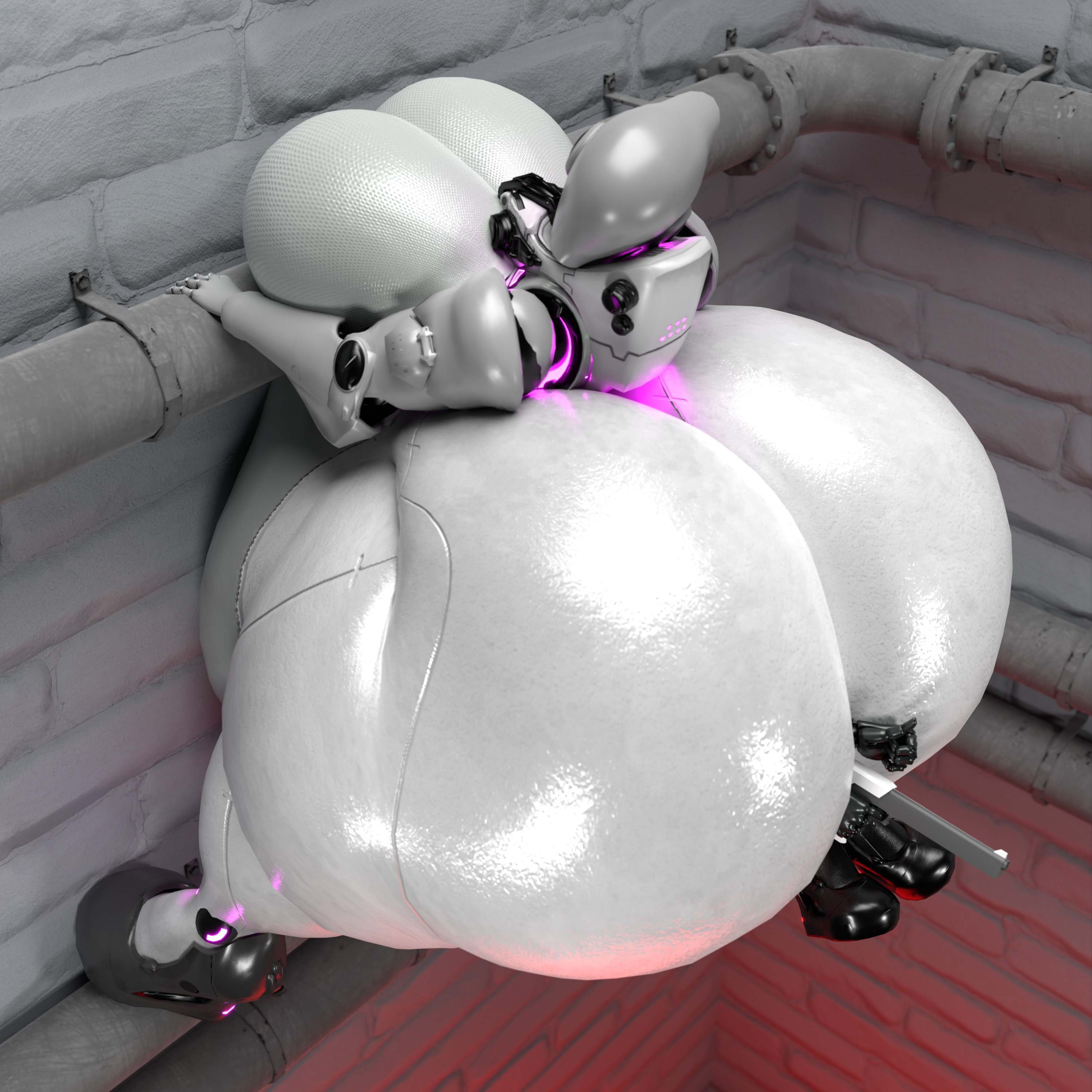 3d, anal vore, ass, ass bigger than head, big ass, big breasts, breasts, bubble ass, bubble butt, female, haydee, haydee (game), huge ass, qzk forte, safe vore, vore