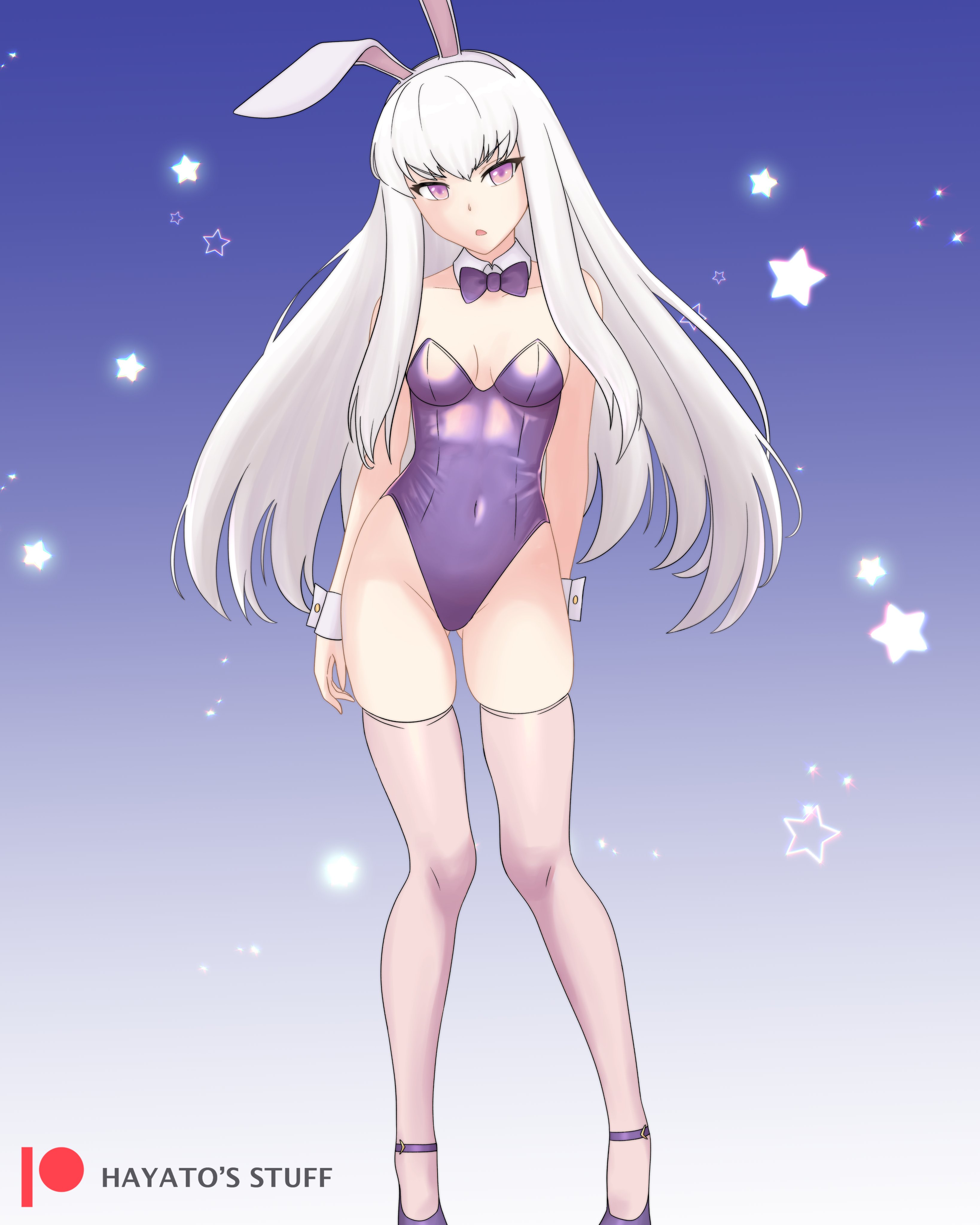 alternate costume, breasts, bunny ears, bunny girl, bunnysuit, female, female only, fire emblem, fire emblem: three houses, hayato stuff, looking at viewer, lysithea von ordelia, nintendo, solo