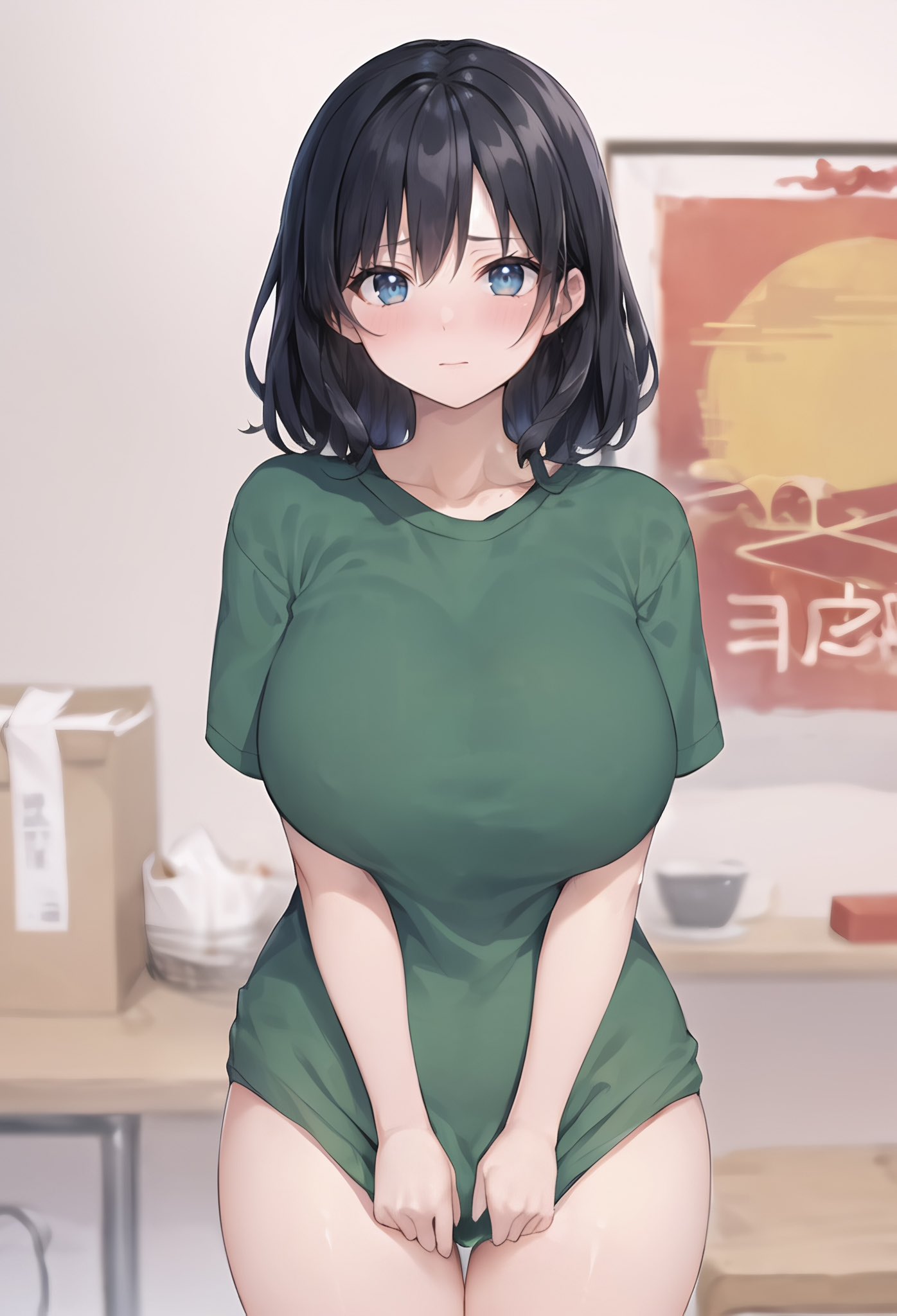 1girls, ai generated, big breasts, black hair, breasts, curvaceous, curvy body, curvy female, curvy figure, female, female focus, female only, hi res, highres, medium hair, original, original characters, seductive look, short hair, stable diffusion, stuffyai, voluptuous, voluptuous female