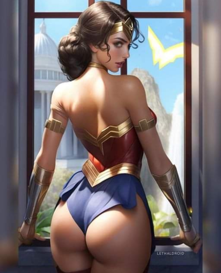 1girls, ai generated, ass, ass focus, big ass, black hair, curvy, curvy female, curvy figure, dc, dc comics, diana prince, female, female only, light skin, light-skinned female, solo, solo female, straight hair, superheroine, wide hips, wonder woman, wonder woman (series)