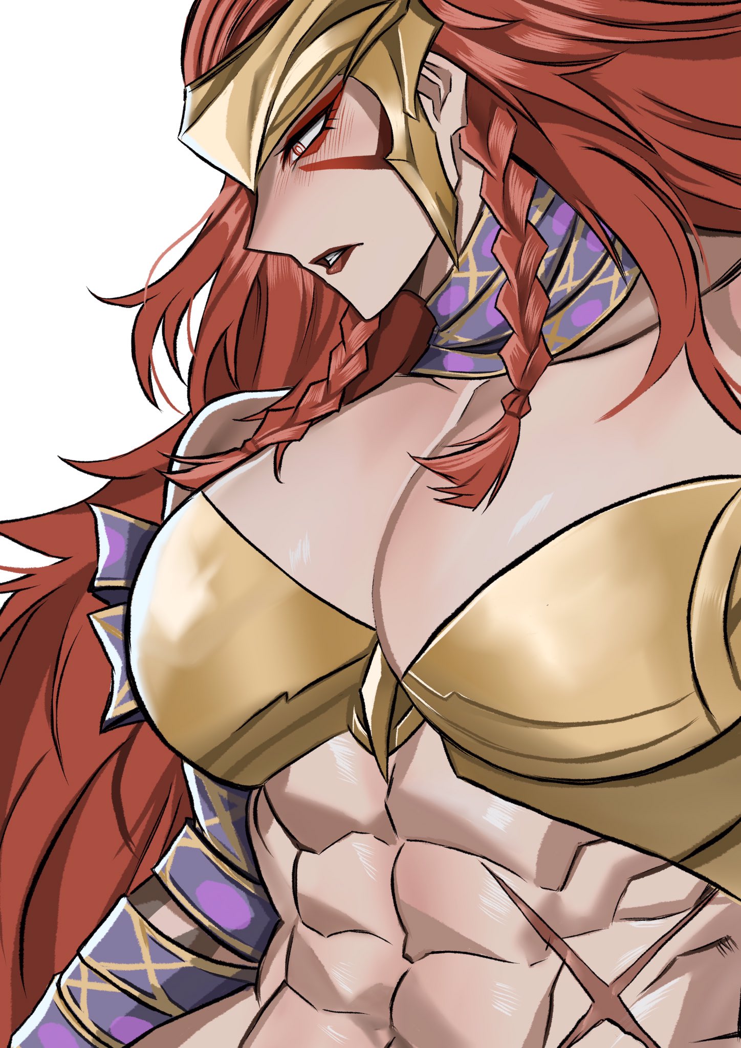 1girls, 2026, 2d, abs, angela (aldrif odinsdottir), big breasts, cleavage, clothed, female, female only, fully clothed, marvel, marvel rivals, mojoho, muscular, muscular female, solo, solo female