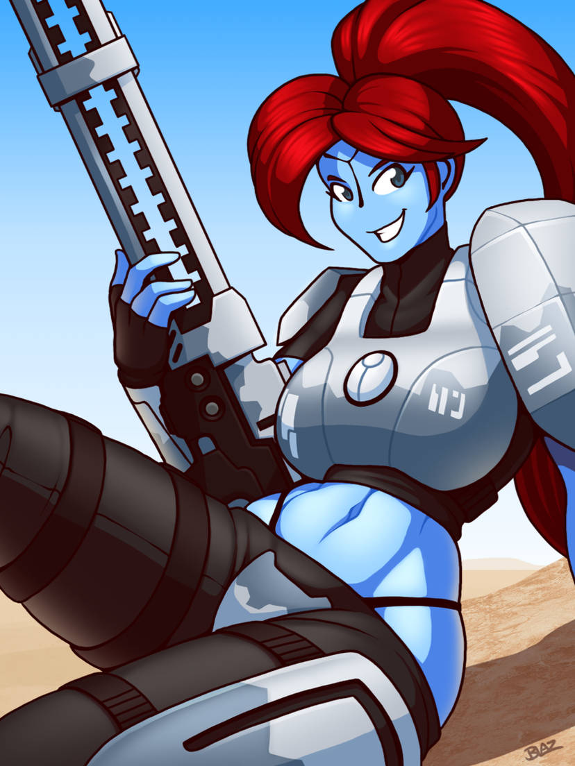 1girls alien alien_girl alien_humanoid armor armored_female big_ass big_breasts blazbaros blue_eyes blue_skin breastplate exposed_belly exposed_hips female female_only fire_warrior fully_clothed gun hourglass_figure long_hair lying lying_down panties plasma_gun plasma_rifle ponytail red_hair rifle sitting smile smiling solo solo_female solo_focus string_panties tau thick_thighs warhammer_(franchise) warhammer_40k wide_hips