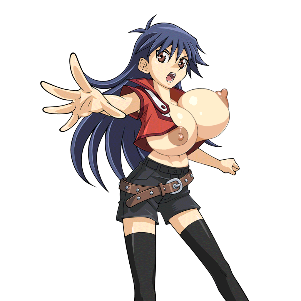 big_breasts bimbo blair_flannigan blue_hair breasts gigantic_breasts huge_breasts huge_nipples large_breasts nipples saotome_rei shonen_jump short_stack shortstack shounen_jump shueisha topless weekly_shonen_jump weekly_shounen_jump yu-gi-oh! yu-gi-oh!_gx yuu-gi-ou yuu-gi-ou_gx