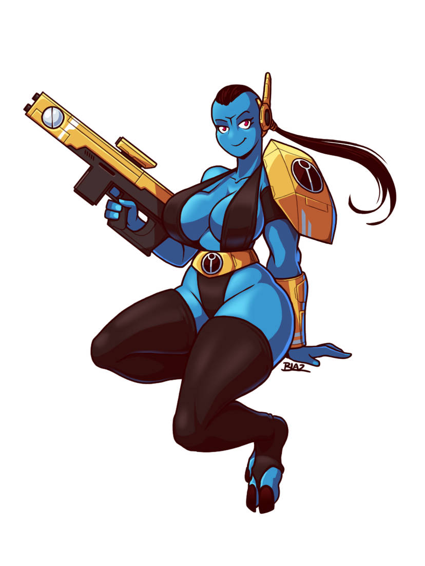 1girls 4_fingers alien alien_girl alien_humanoid armor armored_female belt big_ass black_hair blazbaros blue_skin boob_window bubble_butt cleavage cleavage_window female four_fingers gun headgear headpiece hooves impractical_armor leotard long_hair no_background pink_eyes plasma_gun plasma_rifle ponytail pose posing purple_eyes revealing revealing_clothes rifle shoulder_pads sideboob sitting sitting_down skimpy skimpy_clothes solo solo_female solo_focus tau thick_thighs thighhighs warhammer_(franchise) warhammer_40k white_background wide_hips