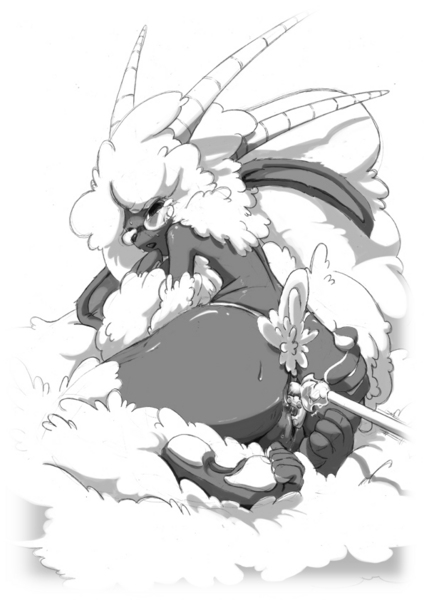 anal ass female furry hokku_(artist) pixiv_thumbnail resized sheep