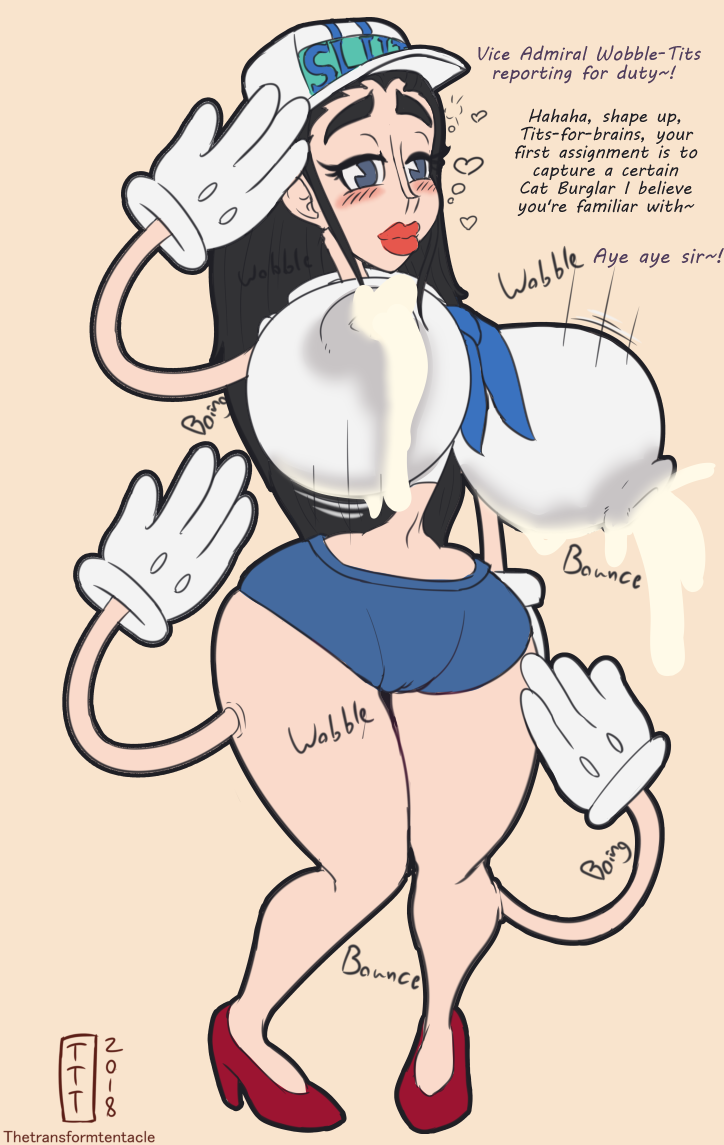 bimbofication black_hair blush brainwashing breast_expansion breasts corruption enemy_conversion female_only femsub happy_trance lactation large_breasts long_hair memory_alteration mental_transformation nico_robin one_piece text thetransformtentacle toonification transformation