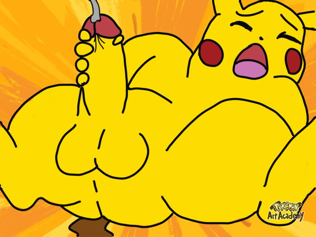 cum masturbation nintendo penis pikachu pokemon pokemon_(species) pokemon_art_academy